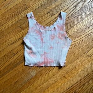 Pink Tye Dye Crop Top